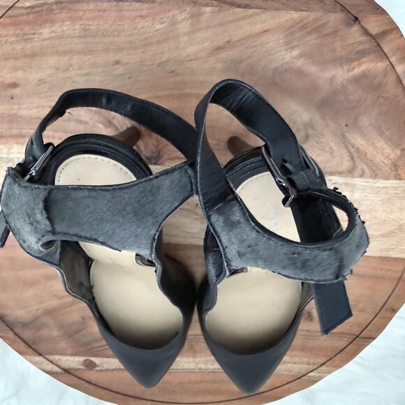 Gianni Bini Shoes Womens Size 9.5 Black Ankle Strap Stiletto Pumps Pointed Toe‎ - Picture 13 of 15